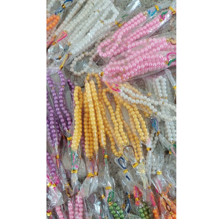 Souvenir Tasbih Mute Transparan Kecil Plastik Mini Tasbih Mini