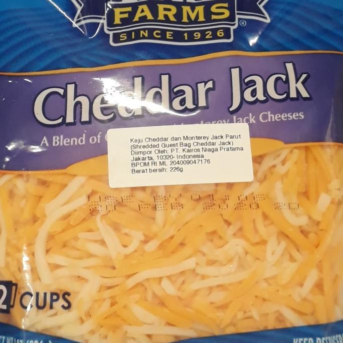 

CRYSTAL FARMS SHREDDED CHEDDAR CHEESE KEJU CHEDDAR DAN MONTEREY 226G