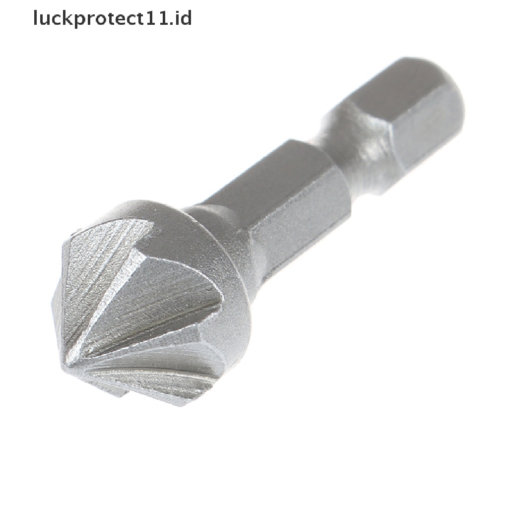 &lt; Luckprotect11. &lt; LuckproteksiId &gt; Set Mata Bor Countersink Heksagonal 6 Flutes Untuk Pengerjaan Kayu