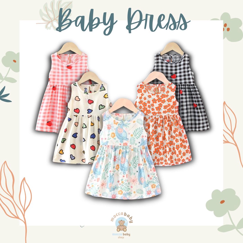 MBSS - DRESS ROSIE KATUN dress anak IMPOR/dress anak perempuan/PRINTED DRESS/dress 100% KATUN PREMIUM QUALITY - DS5