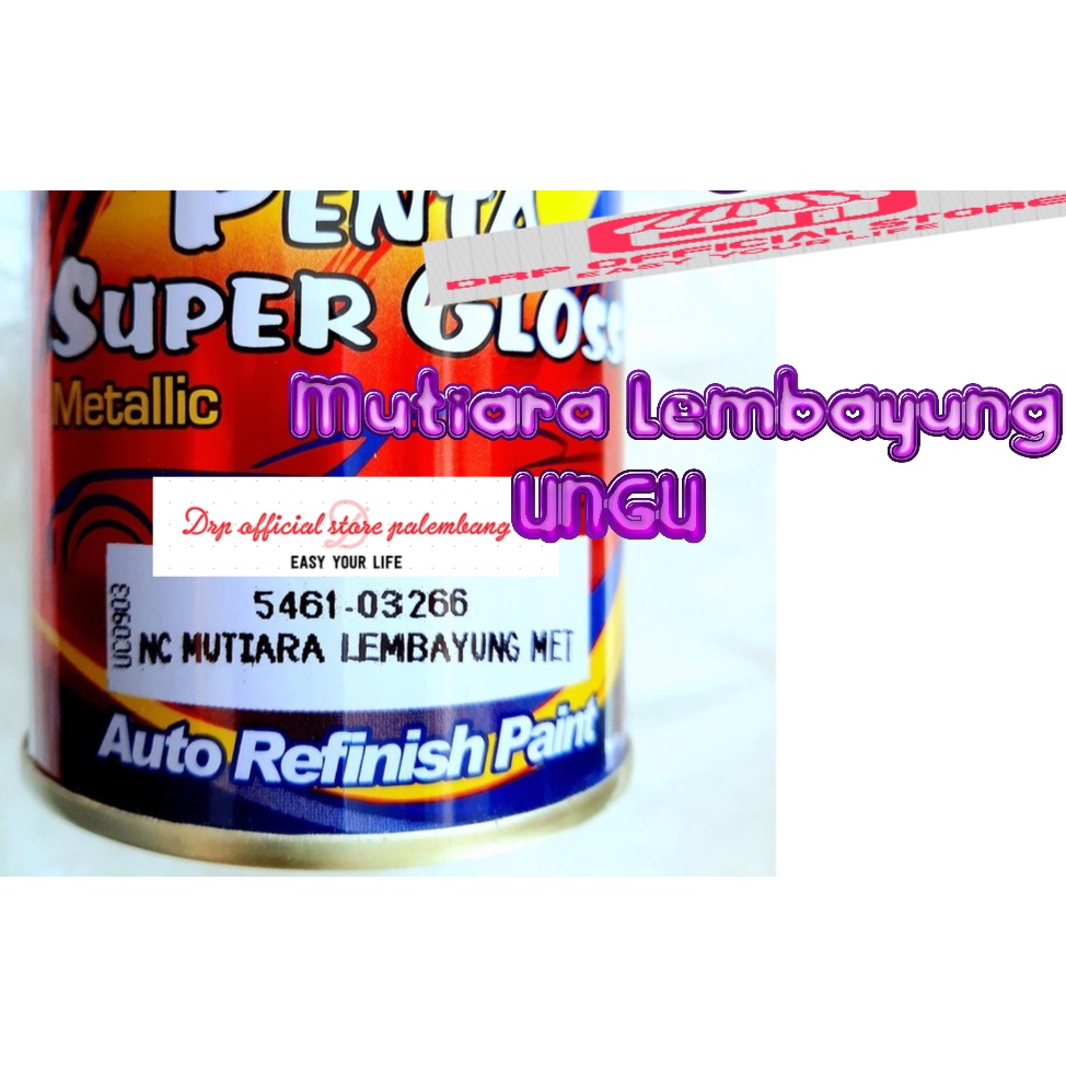 Cat Penta Super Gloss Mutiara Lembayung Ungu Kuning Hijau Biru Merah Putih Pearl Pilih Salah Satu