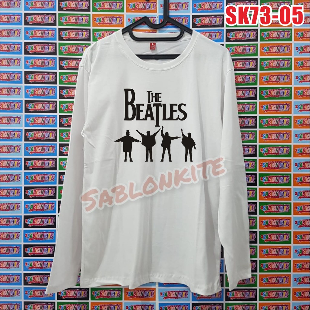 MURAH !!! kaos sablon THE BEATLES 3 bahab kaos cotton combed 30S