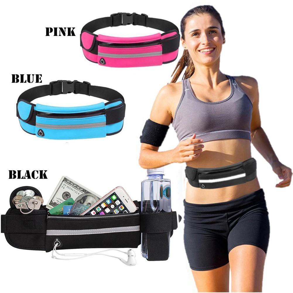 POCKETS RUNNING BELT/ TAS PINGGANG SPORT OLAHRAGA LARI DAN JOGGING