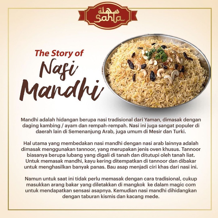 

Siap Kirim Sahla Nasi Rempah Instant 300Gr : Bumbu Kebuli/Biryani/Mandhi - Mandhi