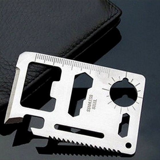 

Penggaris Besi Kartu MultiFungsi / Tool Card Emergency Camping - X369 - Varianshop