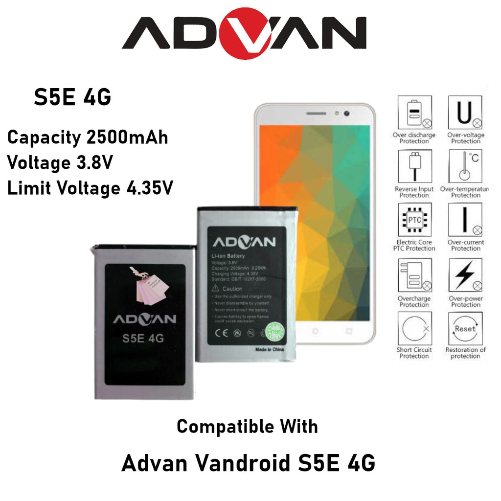 (188) Baterai Batre Battery Advan S5E 4G