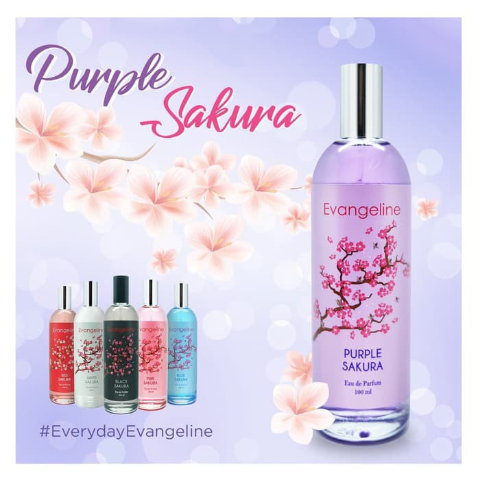 Evangeline Purple Sakura Eau De Toilette Natural Spray 100ml