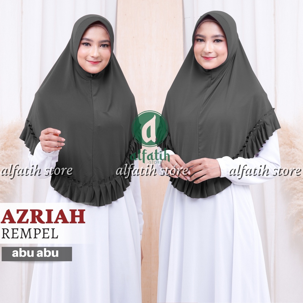 HIJAB DAILY AZRIAH REMPEL JUMBO BERGO REMPEL HIJAB INSTAN JILBAB INSTAN KERUDUNG KHIMAR