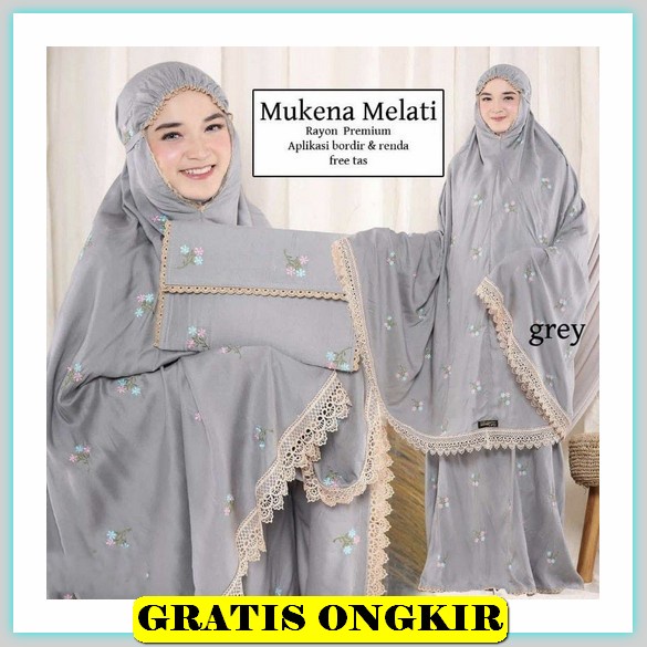 Mukena Dewasa Tavel Elegan Katun Terbaru Putih Murah U7T8 Premium Rukuh Mewah Kekinian Lucu Telekung