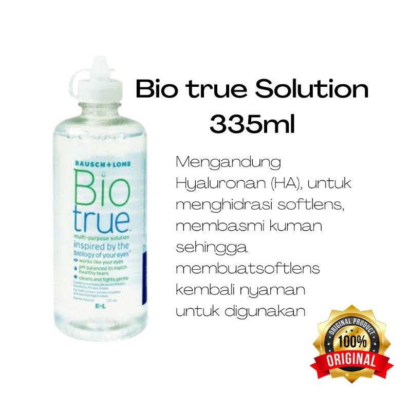 BIO TRUE 300ML CAIRAN PEMBERSIH SOFTLENS BAUSH AND LOMB 300ML