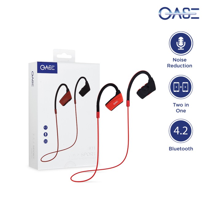 BLUETOOTH HEADPHONES SPORT OASE MODEL K11 ORIGINAL GARANSI RESMI MURAH