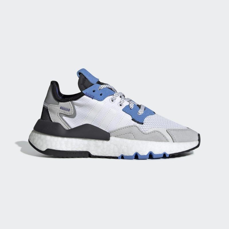 Adidas Nite Jogger Kids Cloud White Blue Original