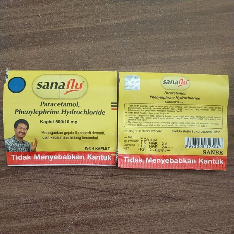 SANAFLU OBAT FLU TANPA KANTUK PERSTRIP