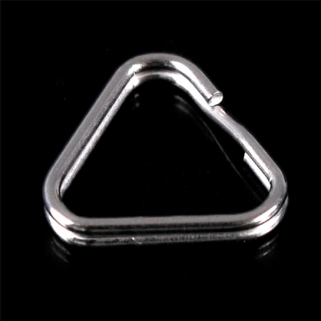 {whitebright3.id} 4Pcs Replacement Chrome Finish Split Ring Camera Strap Triangle Rings Hook ,