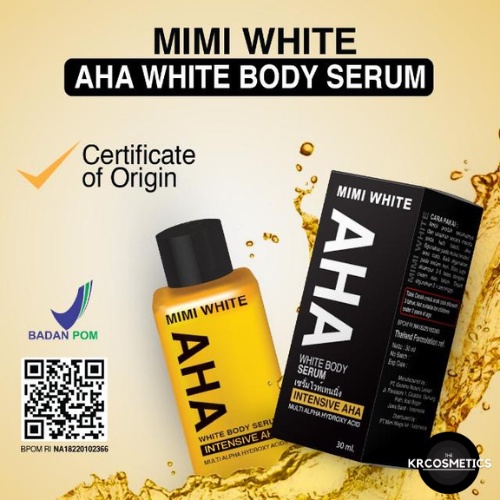 Mimi white AHA Serum 30ml Mimi white AHA ORIGINAL BPOM HALAL