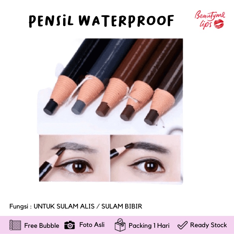 PENSIL WATERPROOF UNTUK SULAM ALIS / SULAM BIBIR PENSIL SULAM RAUT / BENANG