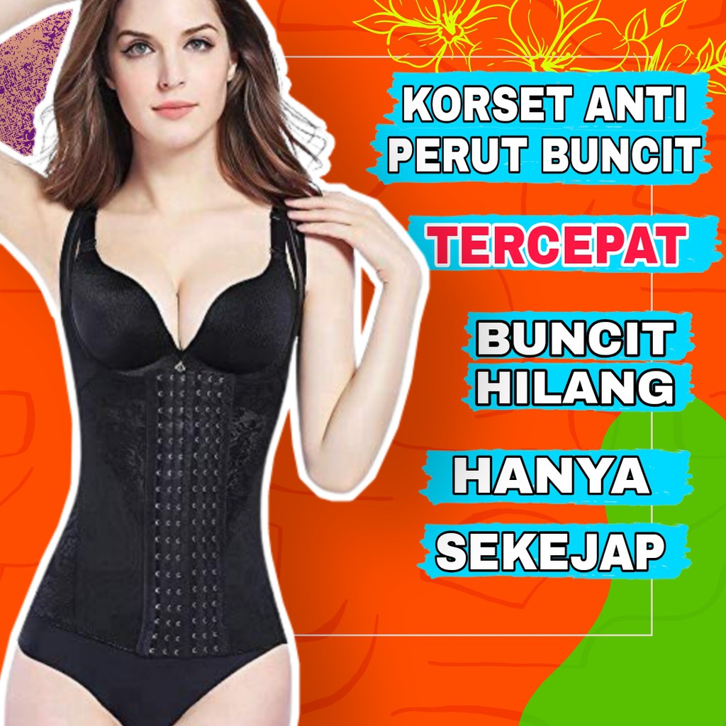 Korset Pelangsing Pembakar Lemak Perut Buncit Pakaian Peramping Perut Buncit Body Slimming Terbaru