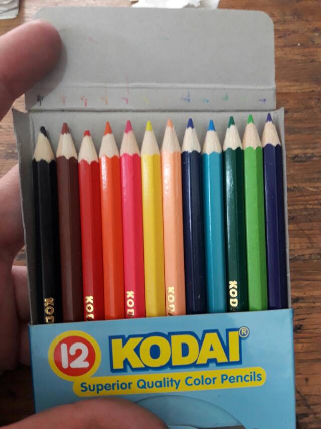 Pensil Warna Kodai Pendek 12 Warna