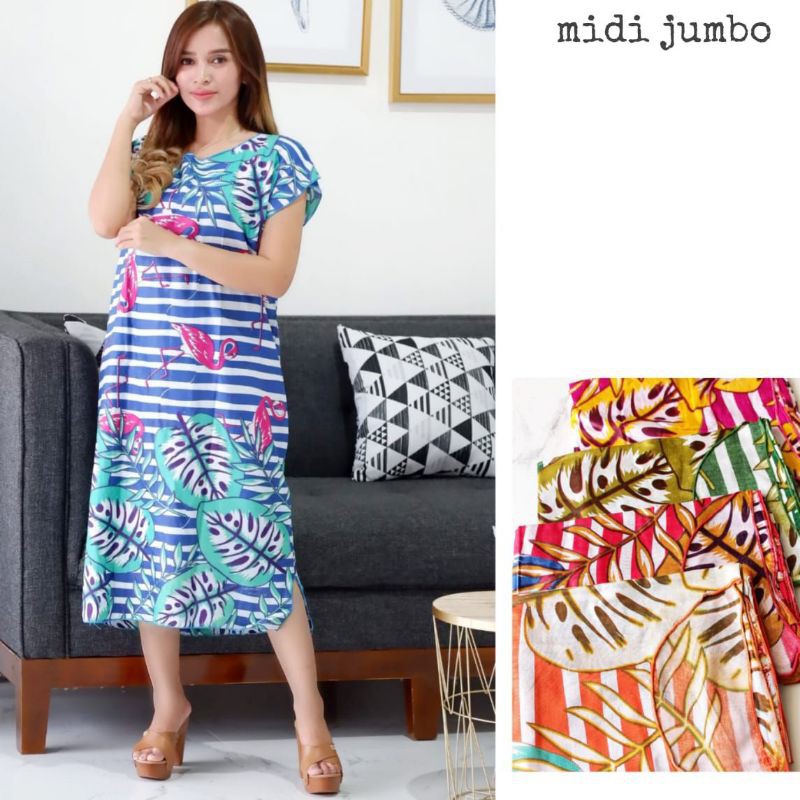 Daster Viral Midi Jumbo Daster Grosir Daster Cantik