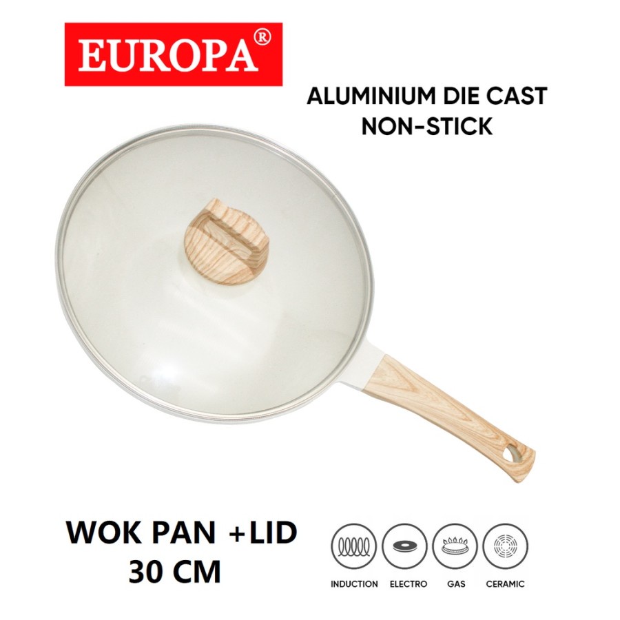 EUROPA Wok Coating Marble Non Stick 30CM