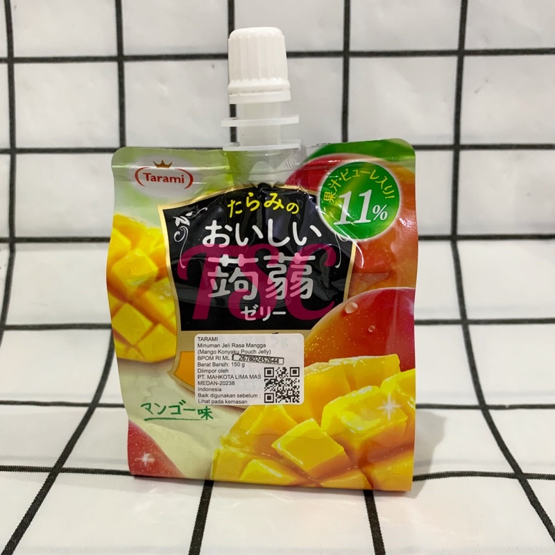 

Tarami Mango Konyaku Pouch Jelly 150gr / Minuman Jeli rasa Mangga