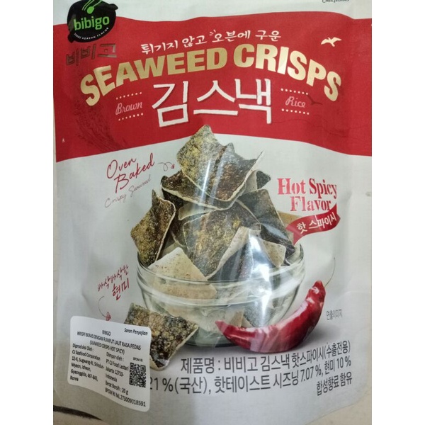 

Bibigo seaweed Crisps spicy 20gp