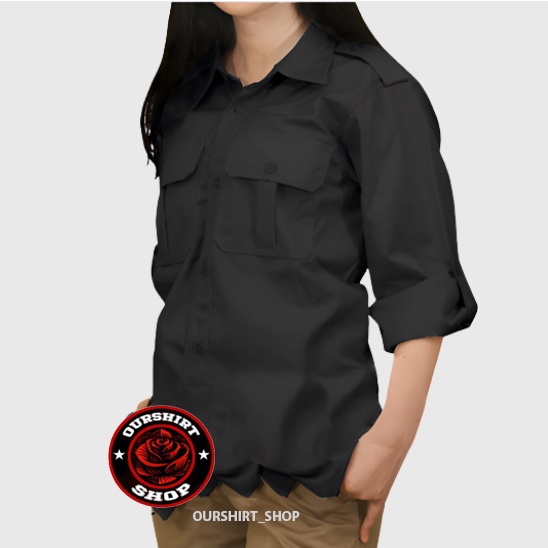 BAJU LAPANGAN KEMEJA SERAGAM PDL PDH POLOS PANJANG PRIA WANITA BAJU OUTDOOR BAJU TACTIKAL PDL HIKING