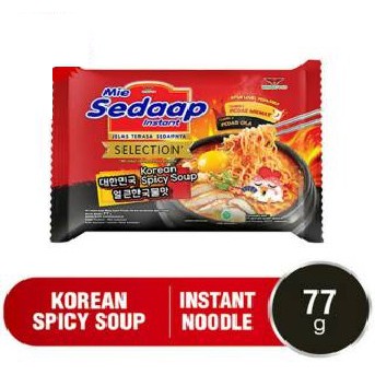 

Mie Sedaap Instant Korean Spicy Soup 77 gr #MDR