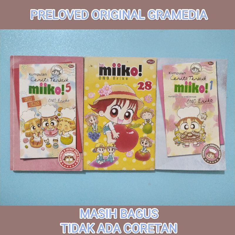 Paket 3 Komik Miiko Original Preloved