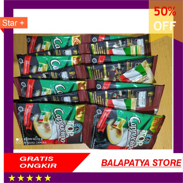 

kopi susu top cappuccino 10 plus 5