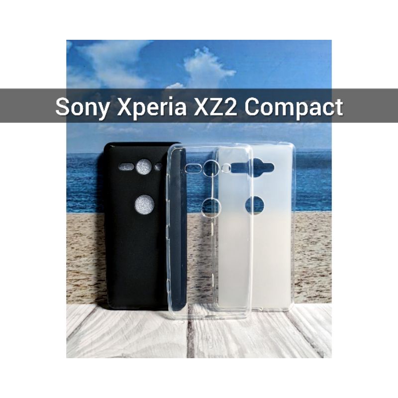 case sony xperia xz2 compact softcase sony xz2 mini h8324 h8314 black mate putih clear transparan