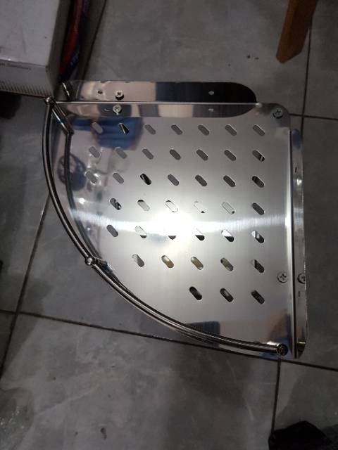 Rak sabun kamar mandi / tempat sabun sudut 2 susun stainless PROMO