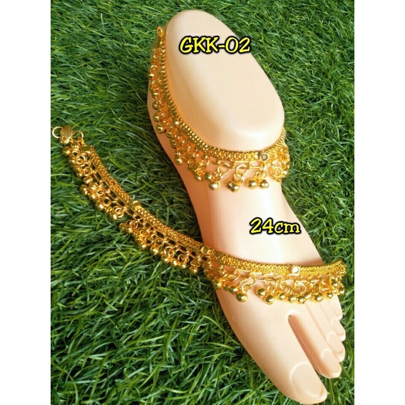 gelang kaki gold india bunyi kerincing