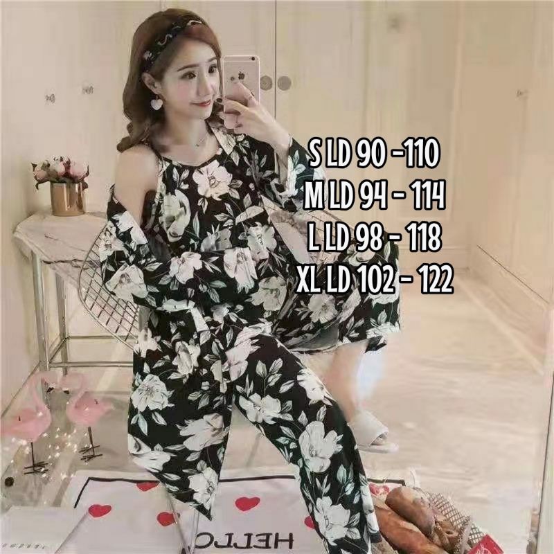 Piyama kimono import murah/baju tidur kimono import/fashion wanita import murah