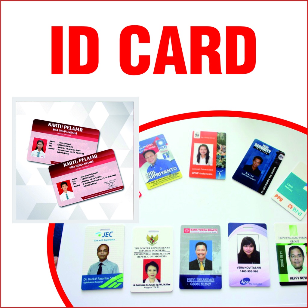 

CETAK ID CARD, ID KARYAWAN, KARTU PELAJAR BAHAN PVC