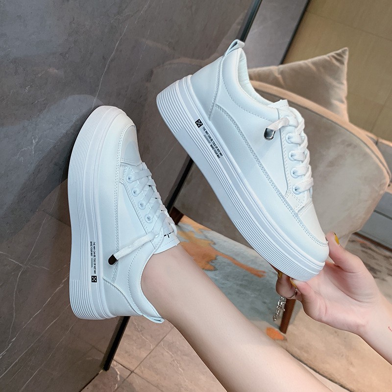 AVANCEID 1823 Sepatu Sneakers Wanita Sekolah Olahraga Sport Hitam Putih Import