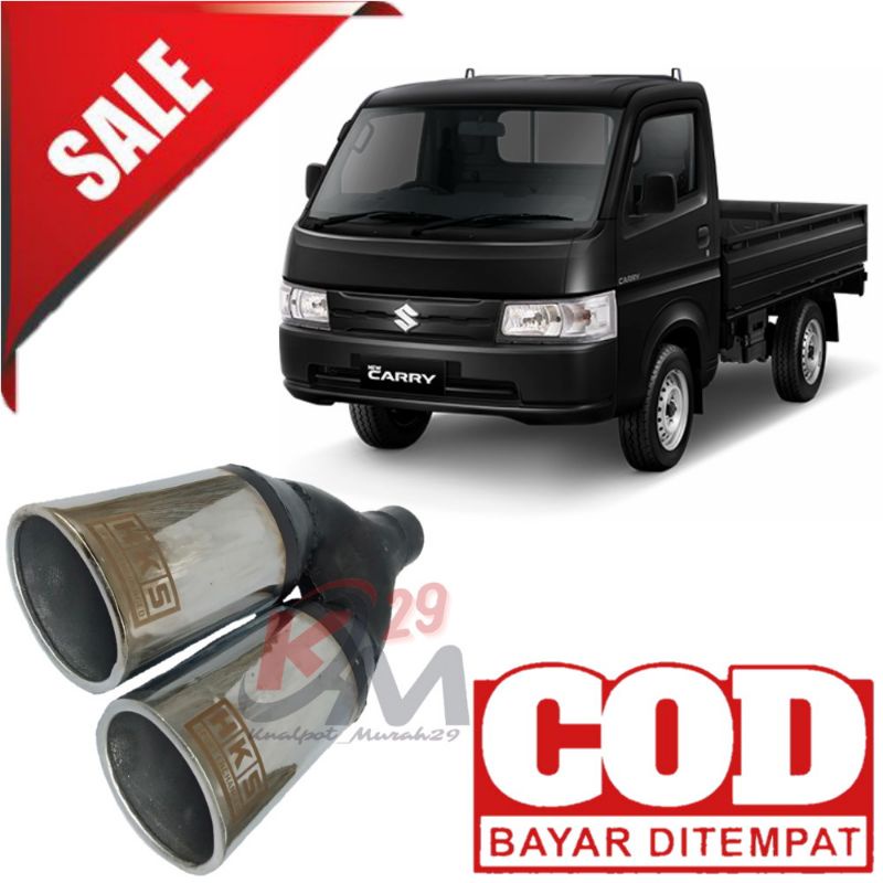 KNALPOT SUOS MOBIL BENSIN HKS CABANG SUARA JETBUZZZ GRANDMAX CARRY L300 T120 SS BRIO DLL