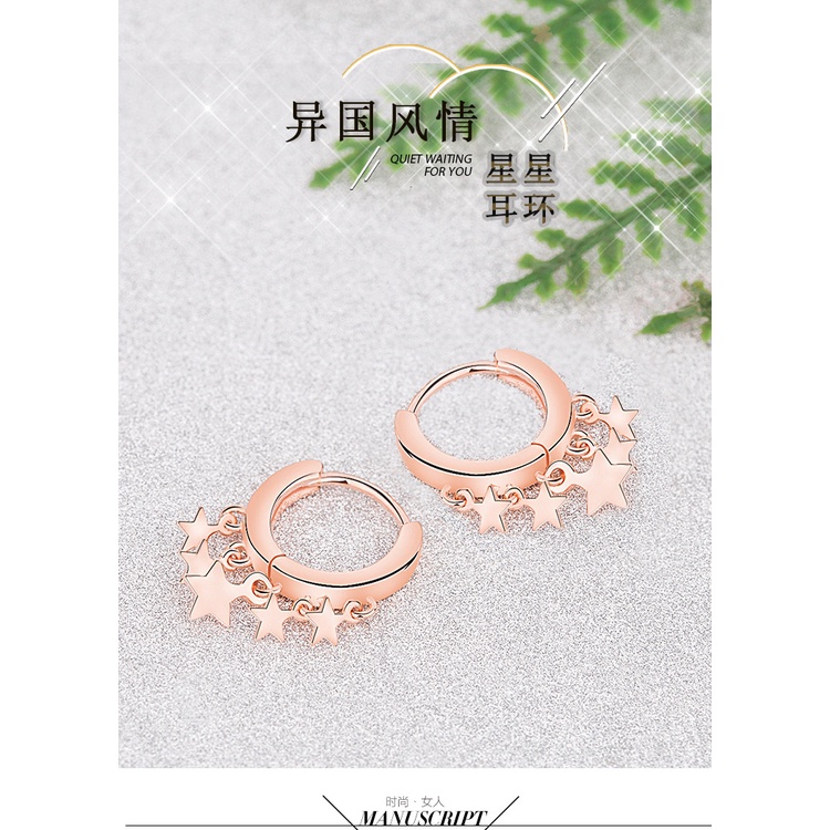 Anting Perak 925 Wanita Kecil Perhiasan Fashion/Subang Telinga anting perempuan
