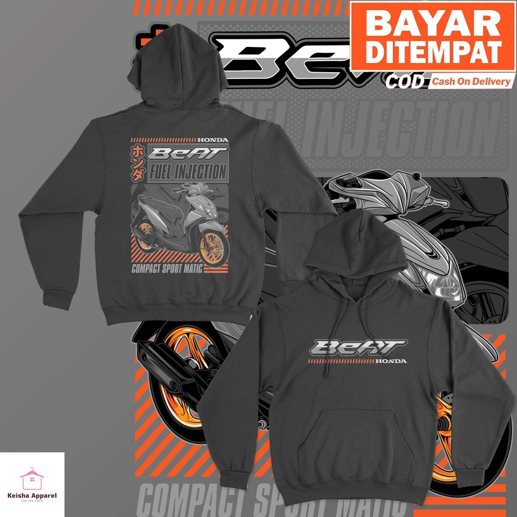 JAKET HOODIE HONDA BEAT FI HOODIE BEAT PRIA WANITA