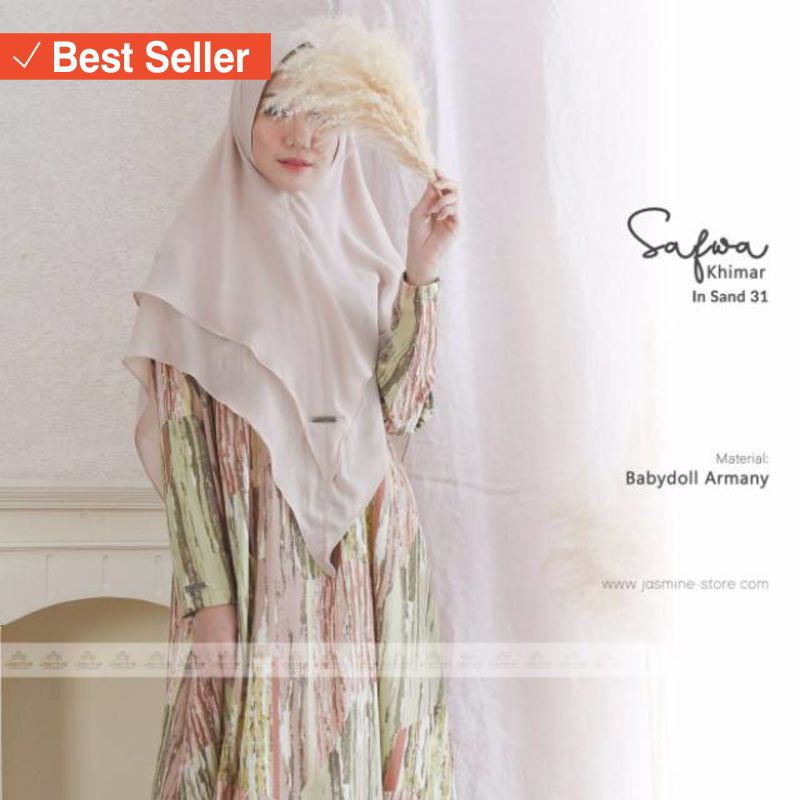 Hijab Viral Kekinian Model Trend Terbaru 2019 / SAFWA KHIMAR BY JASMINE khimar syari ceruty