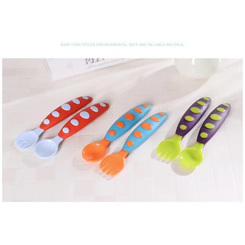 NIUKID SENDOK MAKAN BAYI / SENDOK MAKAN BAYI / SPOON FORK SET GARPU / SENDOK MAKAN DAN GARPU SET