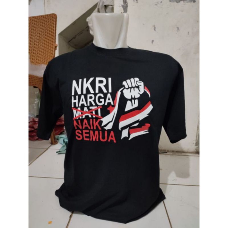 KAOS NKRI HARGA NAIK SEMUA/NKRI HARGA MATI/ KAOS PRIA WANITA TERLARIS