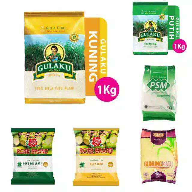 

Gula pasir 1kg random merk