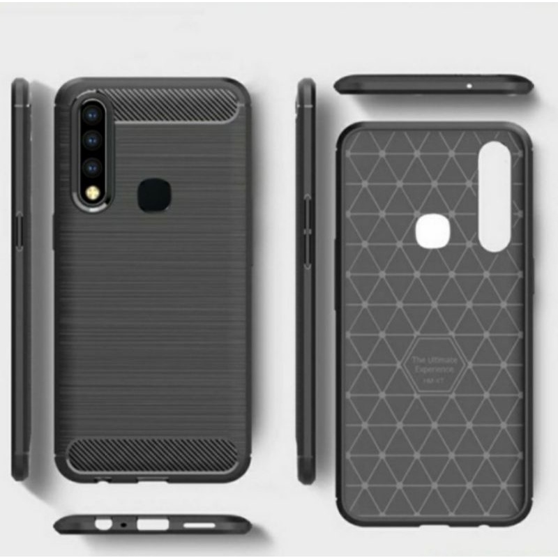 Vivo V19 soft case silikon carbon