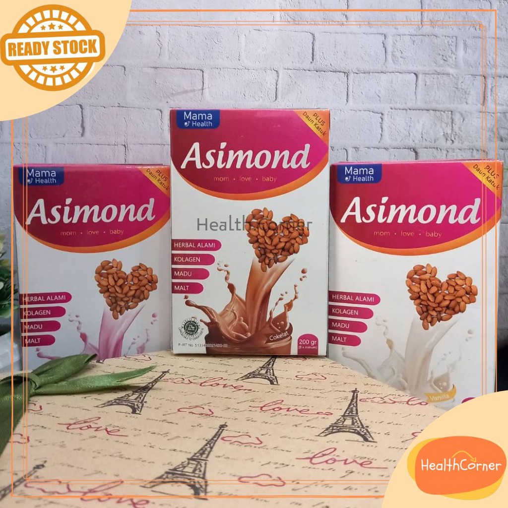 MAMA HEALTH Asimond Susu Pelancar Asi Booster Ibu Menyusui Milk 200gr Ekstak Daun Katuk