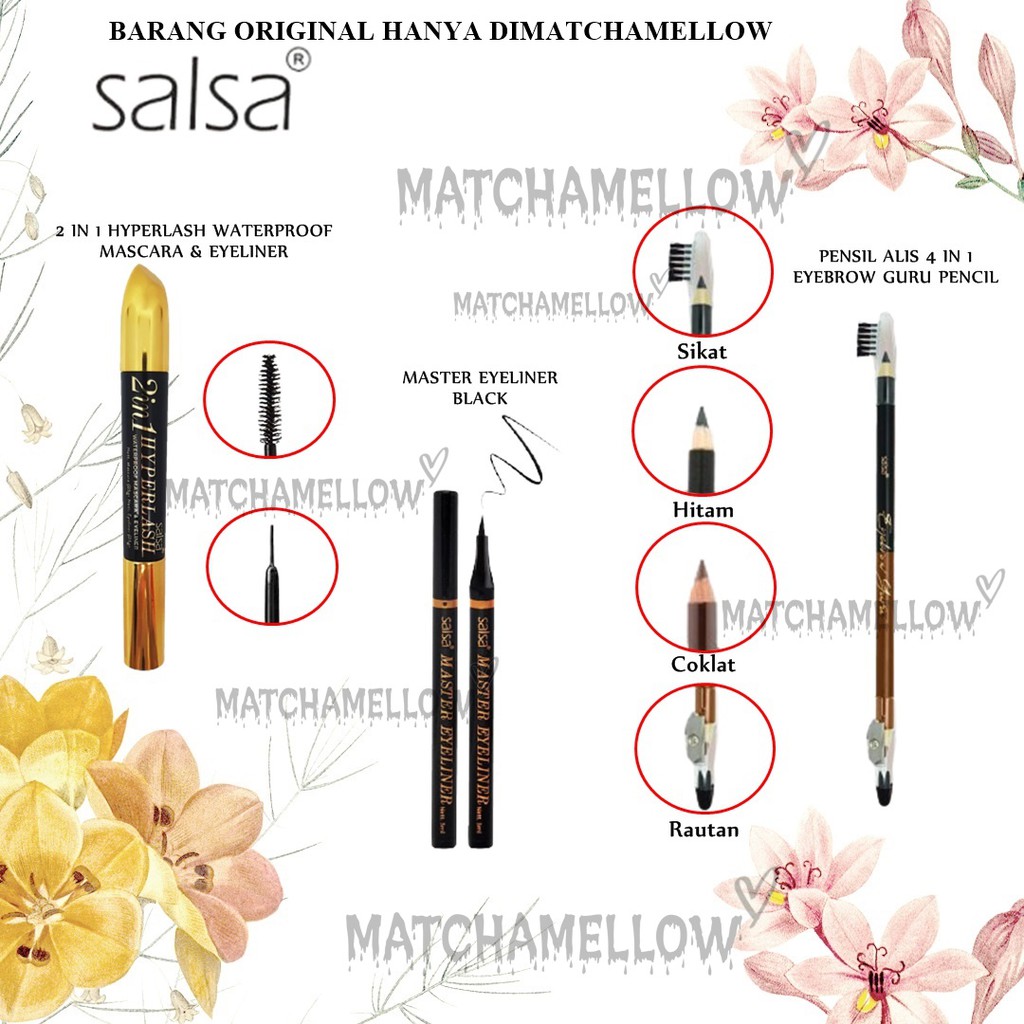 ❄️MATCHA❄️ SALSA MASTER EYELINER BLACK - EYEBROW GURU 2 IN 1 HYPERLASH