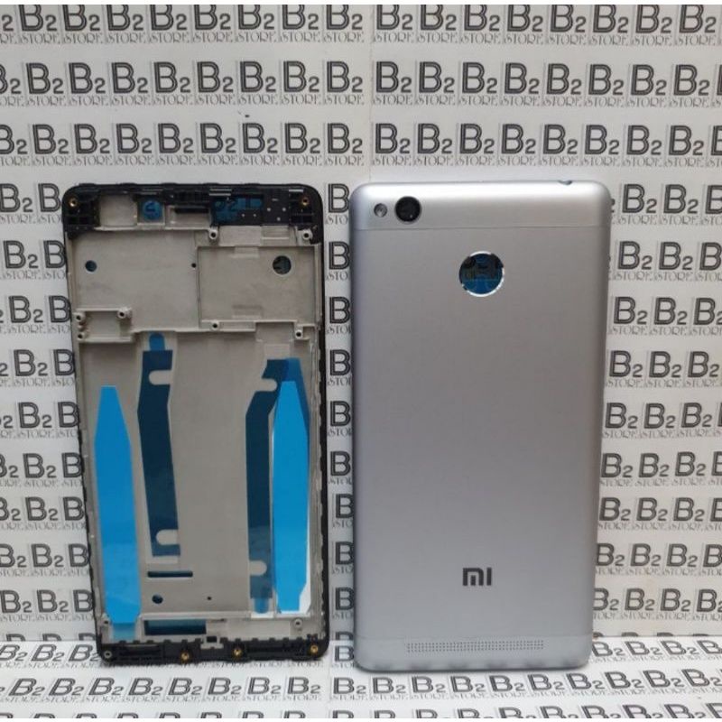FRAME+BACKDOOR XIAOMI REDMI 3S / 3 PRO KESING CASING FULLSET ORIGINAL