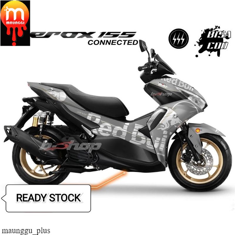 Decal all new aerox conected 155 full body Sticker variasi motor aerox 155 Striping aerox full body 
