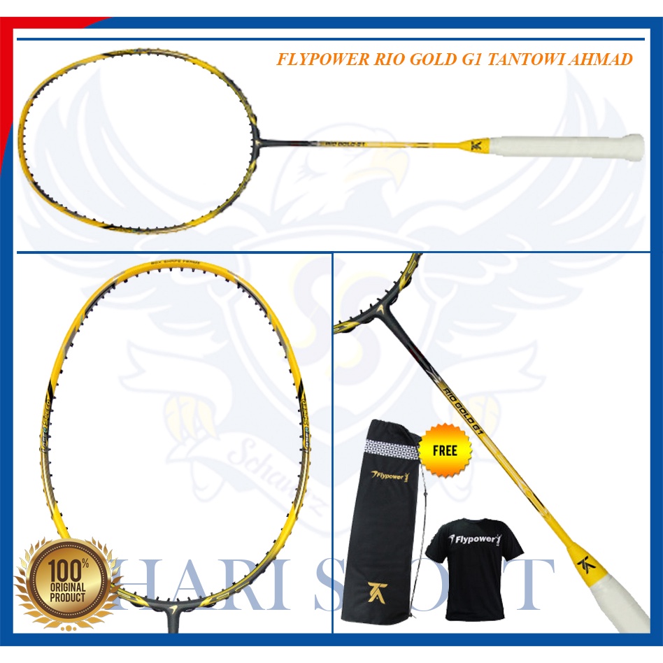 FLYPOWER RIO GOLD G1 TANTOWI AHMAD Raket Badminton
