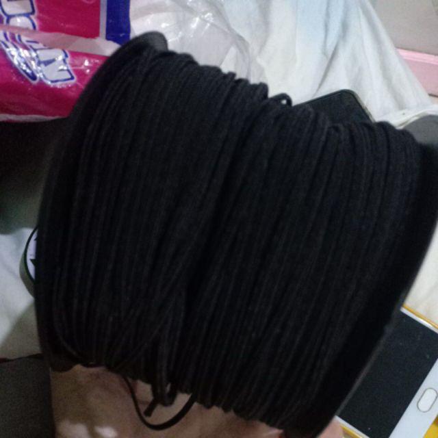 Ready Stock Tali Karet Masker 3mm Hitam